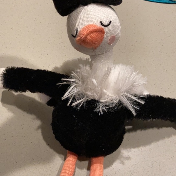 Pillowfort Ballet dancer OSTRICH Plus with bow mini New without Tags - Picture 4 of 8